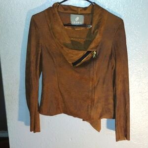 LE3NO Vegan Leather/Swade Jacket M